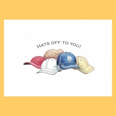 Congratulations Greeting Card – Hats